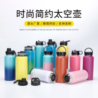 亞馬遜外貿大容量太空壺車載家用不銹鋼保溫杯外貿運動水瓶
