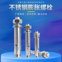 304不銹鋼膨脹螺絲M6金屬膨脹管小頭帶孔膨脹 外膨脹螺栓拉爆螺絲