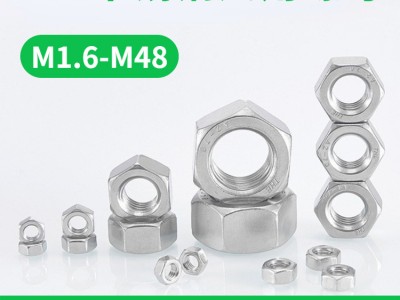 現(xiàn)貨供應(yīng)螺母304/316不銹鋼六角螺絲螺帽手?jǐn)Q鎖緊非標(biāo)六角 螺母