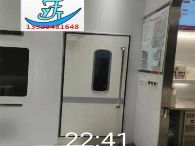 西式餐廳廚房自由門便利店白色刷卡門食品廠不銹鋼防撞門質量穩定
