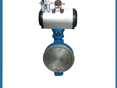 超群閥門氣動對夾三偏心蝶閥D673H-16C 鑄鋼氣動硬密封蝶閥碳鋼