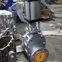 氣動不銹鋼304陶瓷雙閘板閥Z644TC-10P陶瓷平行雙閘板閘閥 干灰閥