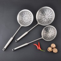 不銹鋼漏勺家用廚房撈餃子面大漏勺油炸漏網焯水過濾笊籬