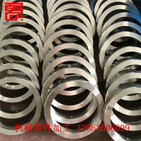 供應機器零件配件 45號無縫管切割車圈全面見光打孔套環 精度高