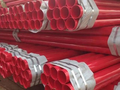 廠家供應涂塑鋼管電力穿線涂塑鋼管埋地電纜保護管熱浸塑鋼管