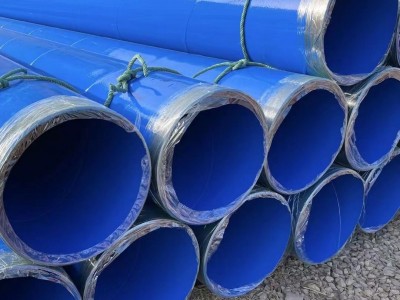 預制地埋給排水環氧粉末防腐管道 大口徑輸水螺旋焊接涂塑鋼管