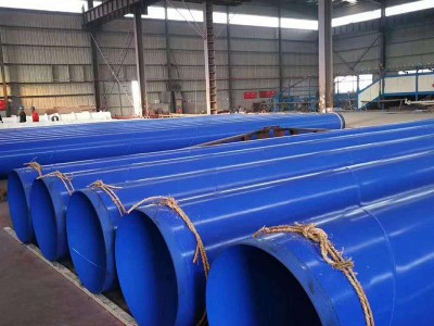 環(huán)氧煤瀝青防腐鋼管DN200大口徑三油兩布污水處理環(huán)氧防腐鋼管