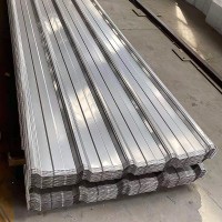 廠家批發(fā)不銹鋼彩鋼瓦裝飾壓型波紋波浪板廠房屋頂304不銹鋼瓦