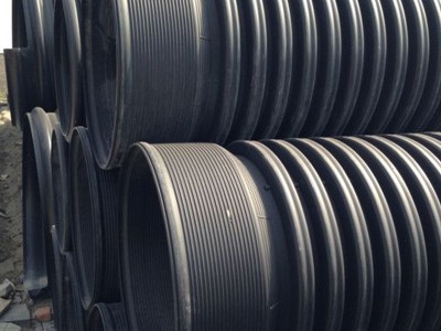 廠家直供PE大口徑波紋管dn500mm鋼絲骨架HDPE雙壁波紋管排污管