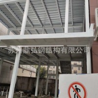 鋼結構閣樓平臺制作 鋼結構隔層加工 辦公室閣樓 現澆混泥土平臺
