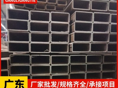 Q235B黑料方管 大口徑現貨方通管 切割鍍鋅矩形管 碳鋼方 矩形鋼管