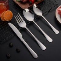 不銹鋼刀叉勺 1010不銹鋼餐具加厚不銹鋼勺子 禮品酒店用品