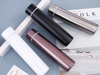 休閑便攜車載防狼杯創意漸變不銹鋼保溫杯戶外運動旅游日用棒棒杯