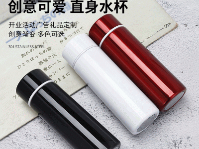 創意款304不銹鋼口袋保溫杯便攜小巧迷你直身水杯可愛學生杯子