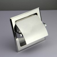 晟悅直銷 方形入墻304不銹鋼紙巾架暗裝衛生間廁所卷紙架紙巾盒