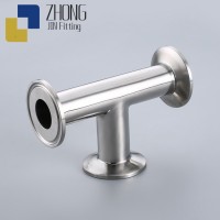 304衛生級快裝三通 304三通衛生級鏡面快裝 三通等徑焊接管件