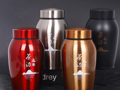 創意批發不銹鋼茶葉罐密封防漏車載便攜儲存罐廣告促銷禮品刻字