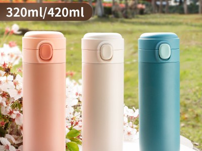 網(wǎng)紅創(chuàng)意304不銹鋼保溫杯豌豆杯戶外便攜水杯彈跳杯杯子禮品定制