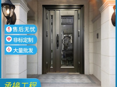 佛山廠家供應韓式不銹鋼門 入戶門防盜門 別墅平開進戶門批發