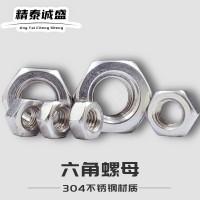 304不銹鋼外六角螺母 316DIN934螺絲帽M2M3M4M5 201 六角螺母批發(fā)