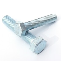 定制不銹鋼六角螺栓 m8外六角單頭全牙螺栓 鍍鋅六角頭非標(biāo)螺絲