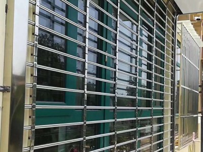 銀行不銹鋼鏈條通風卷簾門 防盜不銹鋼卷簾門 鏈條卷簾門批發