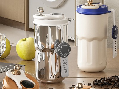 創意高顏值咖啡杯便攜式不銹鋼保溫杯男女士咖啡隨行杯辦公禮品杯