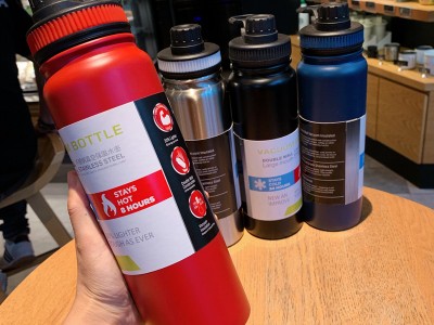 跨境專供大容量戶外運動水壺304不銹鋼保溫杯創意便攜太空杯批發