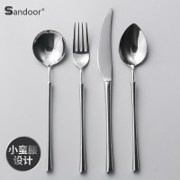 沙朵亞丁304不銹鋼刀叉勺子外貿餐具歐式輕奢小蠻腰牛排刀叉勺