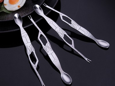 不銹鋼蟹針吃螃蟹工具 蟹叉大閘蟹針挑蟹肉工具小龍蝦肉勺 取肉器