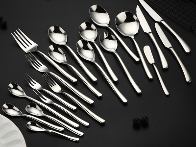 廠家批發月光刀叉勺不銹鋼餐具西餐餐具套裝牛排刀叉湯勺可logo